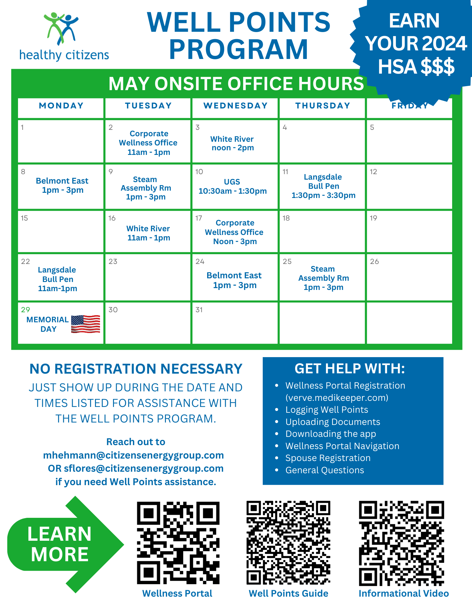 MAY ONSITE OFFICE HOURS